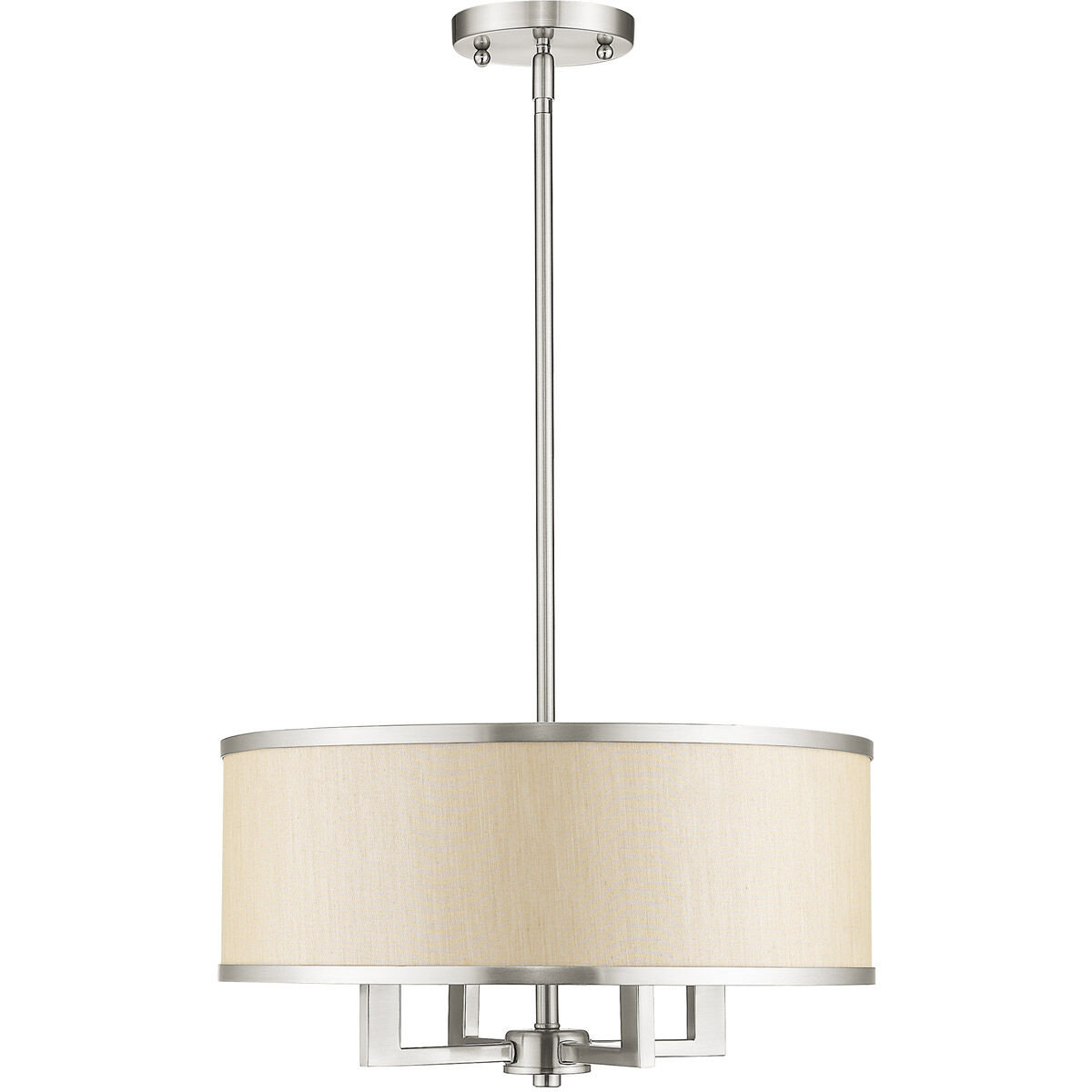 Park Ridge 4 Light 18 inch Brushed Nickel Chandelier Ceiling Light