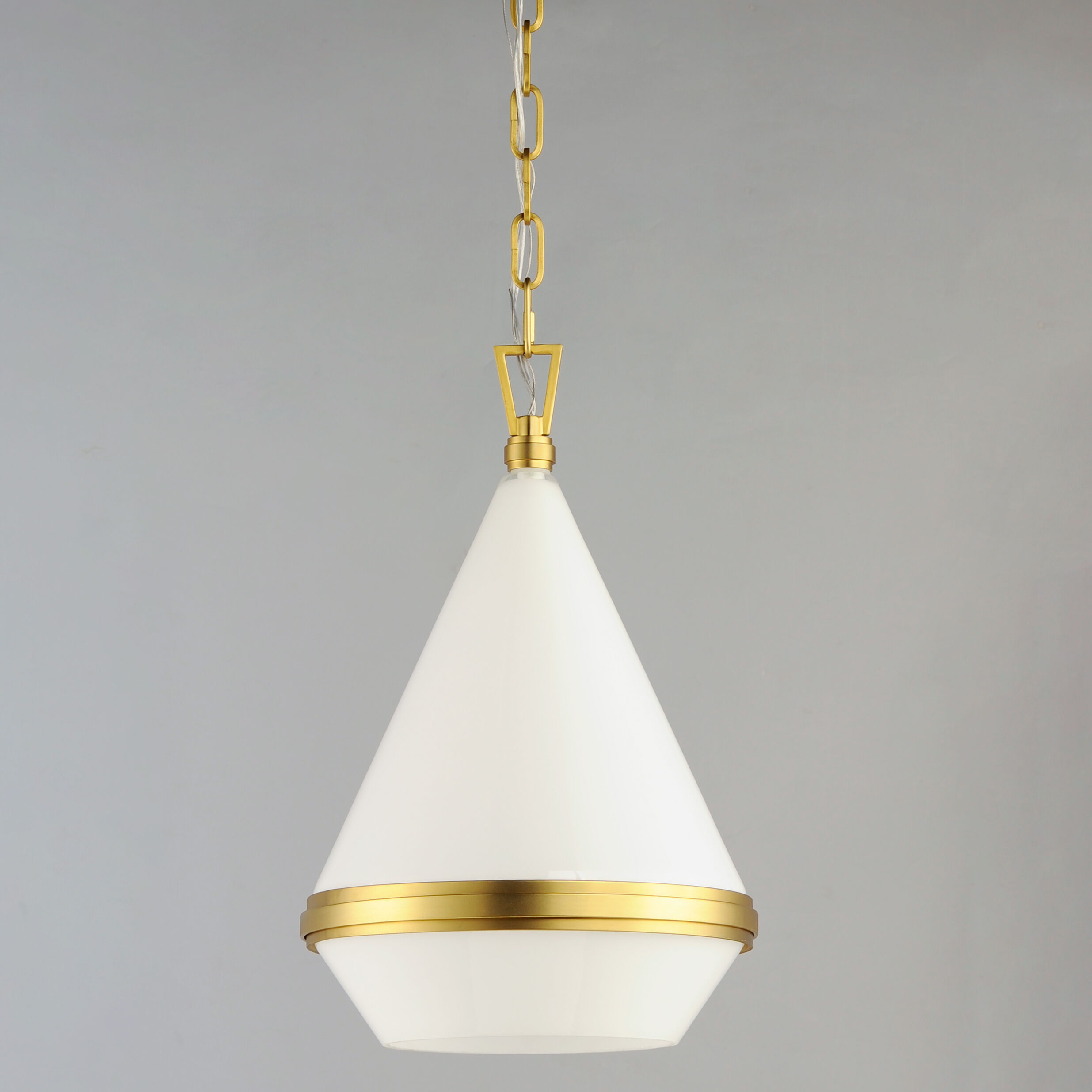 Giza 1 Light 11 inch Satin Brass Single Pendant Ceiling Light