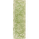 Atlas 96 X 30 inch Dark Green, Beige Rug