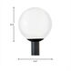 Outdoor Globe 1 Light 15 inch White Plastic Outdoor Post Lantern, Large