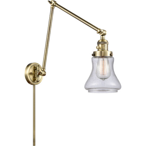 Bellmont 30 inch 60.00 watt Antique Brass Swing Arm Wall Light, Franklin Restoration