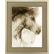 Equine Contemplation Brown and Beige Framed Art