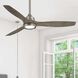 Skyhawk 60 inch Burnished Nickel with Driftwood Blades Ceiling Fan