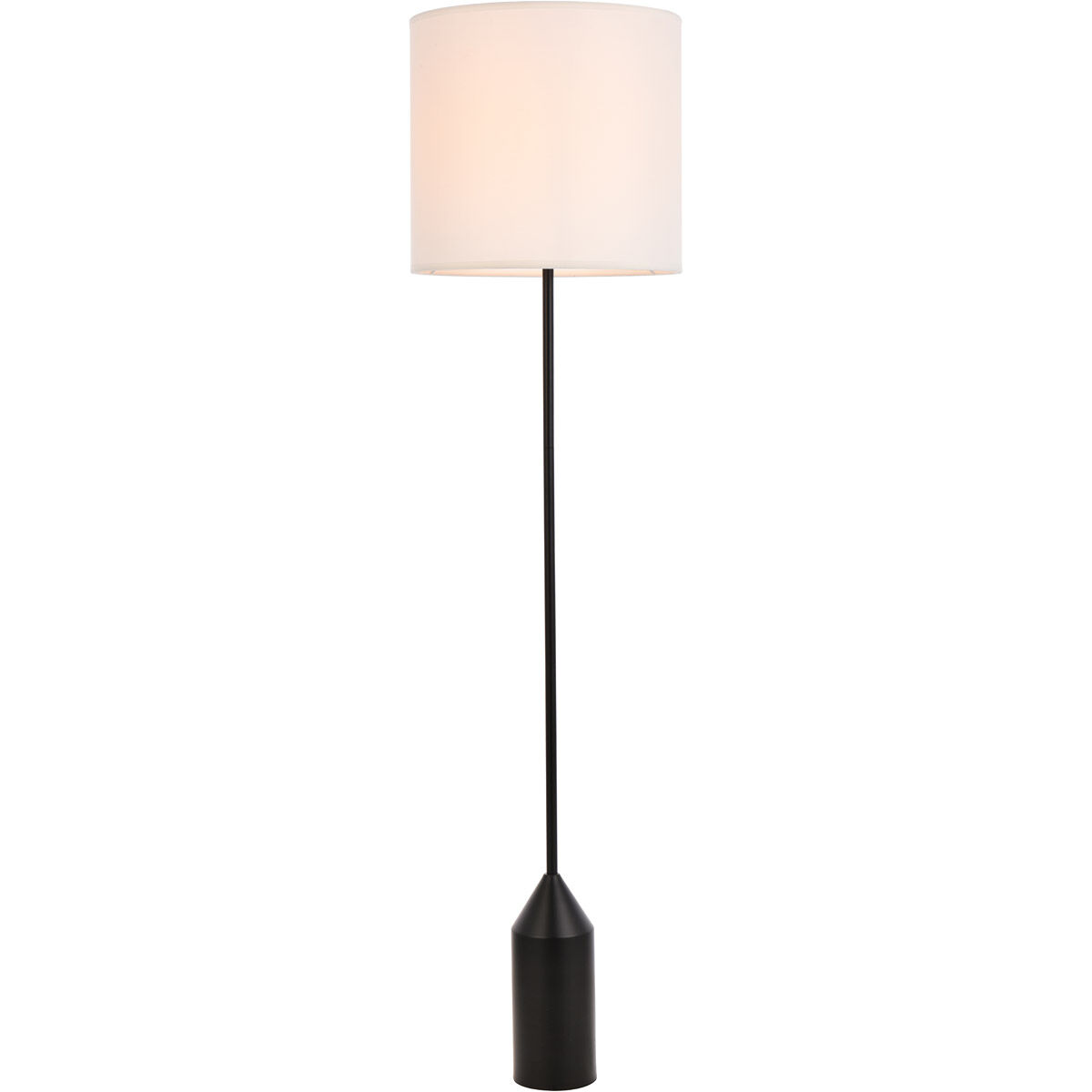 Ines 59.5 inch 40 watt Black Floor Lamp Portable Light