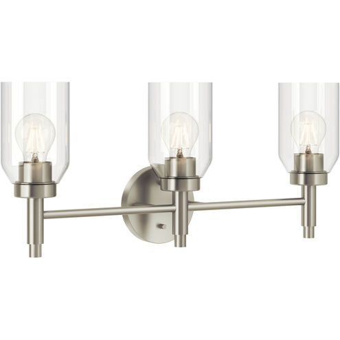 Madden 3 Light 24 inch Brushed Nickel Wall Mount Bath Wall Light, 3 Arm