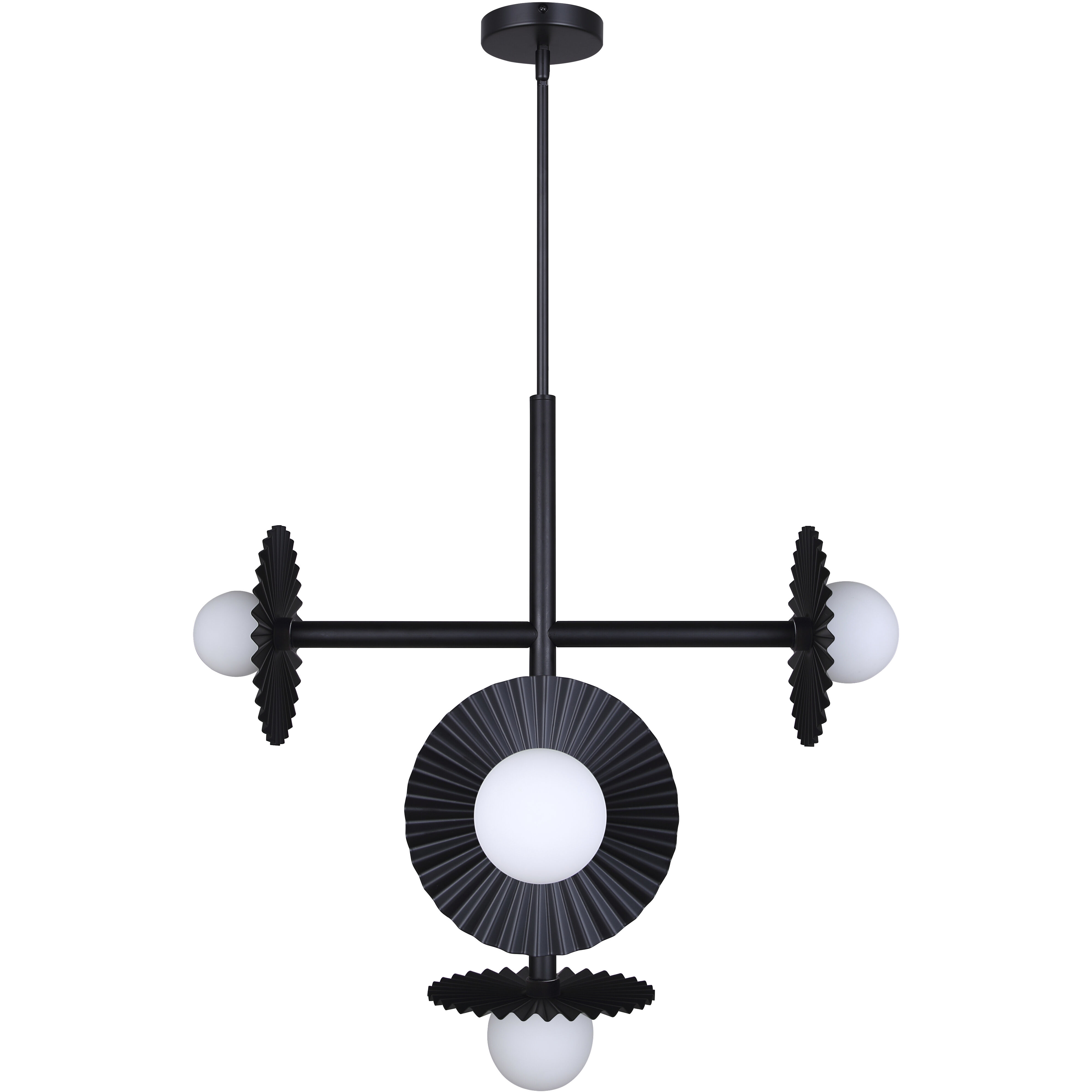 Payton 5 Light 27.5 inch Black Chandelier Ceiling Light
