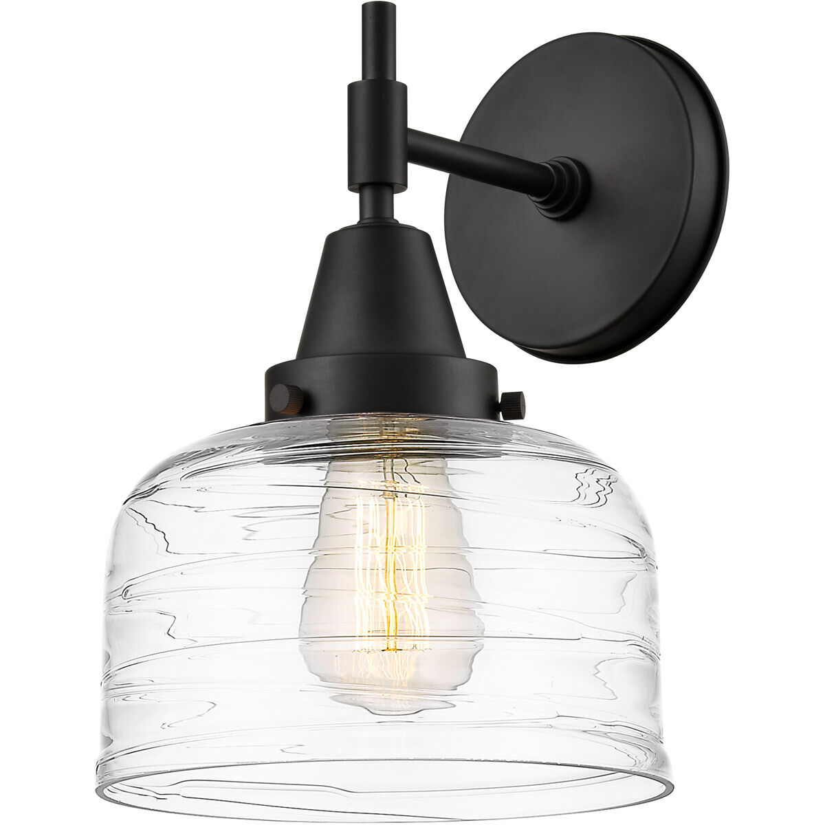 Caden LED 8 inch Matte Black Sconce Wall Light