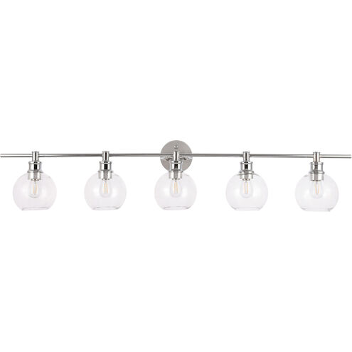 Syracuse 5 Light 47 inch Chrome Wall sconce Wall Light