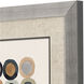 Coin Collection Blue and Green and Gray and Rust Framed Art