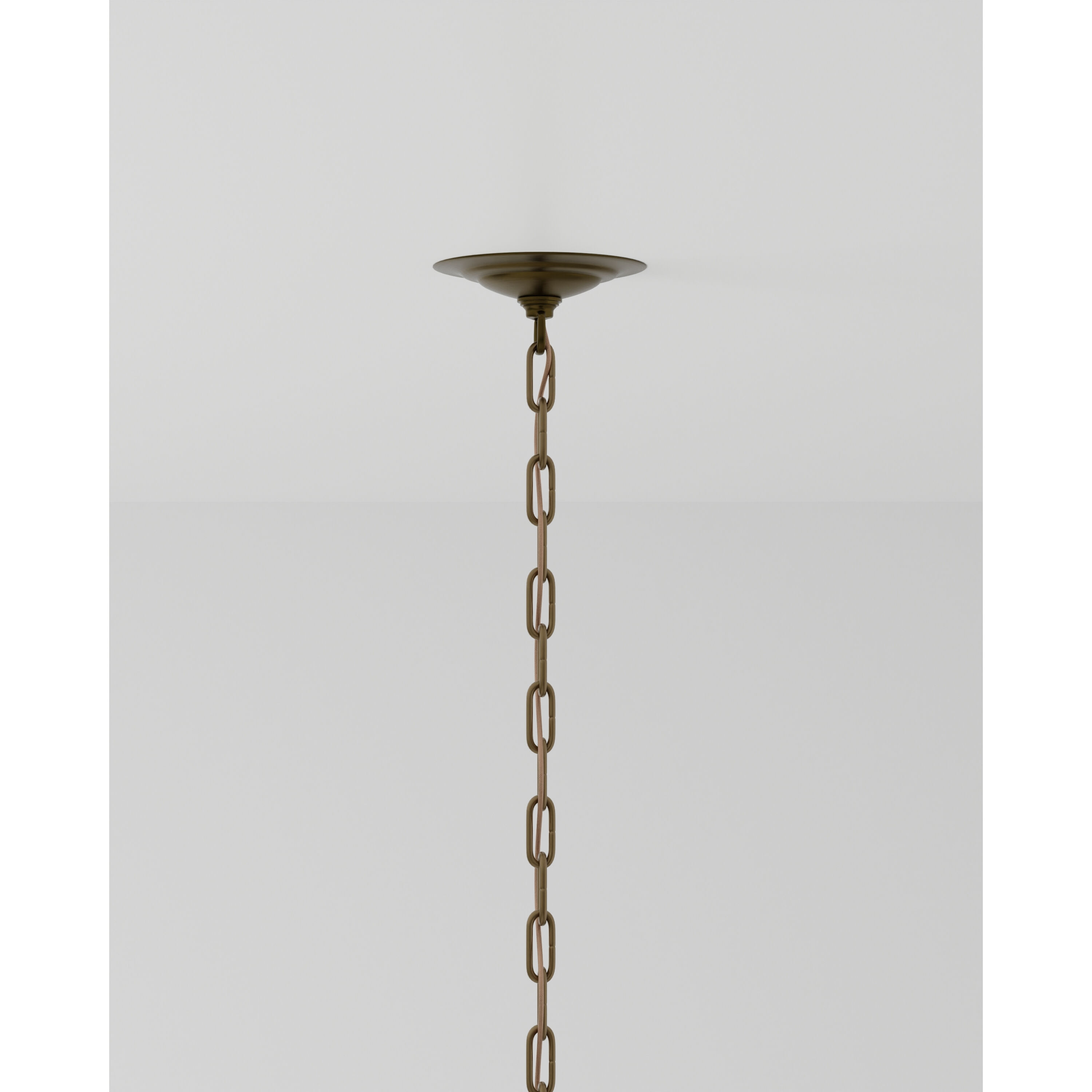 Earthshine 1 Light 22 inch Vintage Brass Pendant Ceiling Light, Large