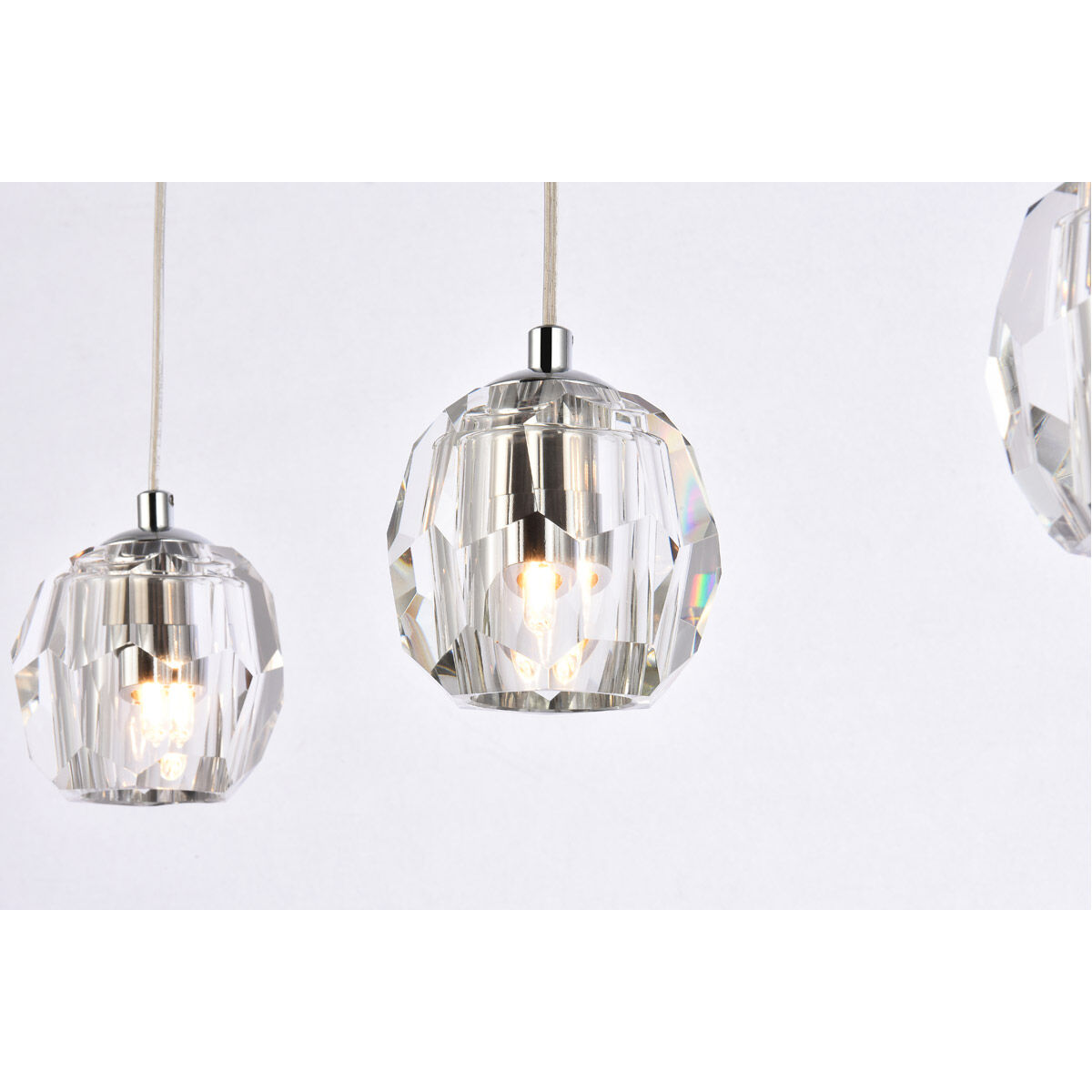 Eren 3 Light 12 inch Chrome Pendant Ceiling Light