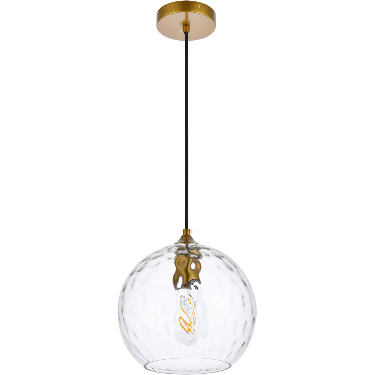 Cashel 1 Light 10 inch Brass Pendant Ceiling Light