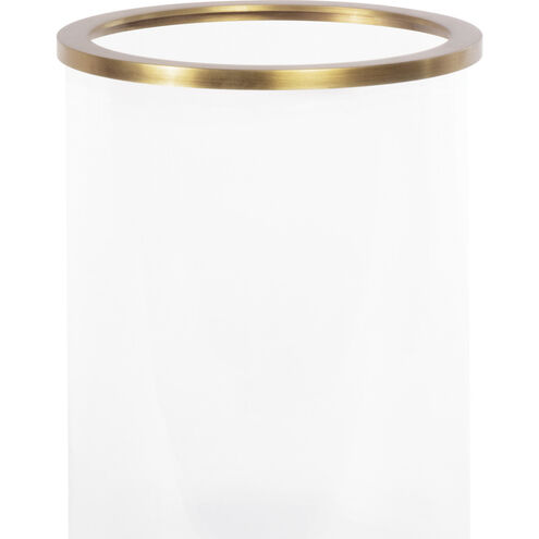 Adria 10.5 X 7 inch Hurricane in Natural Brass, Small