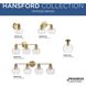 Hansford 1 Light 10 inch Vintage Brass Flush Mount Ceiling Light