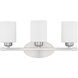 Dixon 3 Light 21 inch Brushed Nickel Vanity Light Wall Light