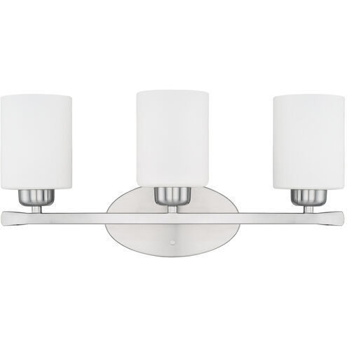 Dixon 3 Light 21 inch Brushed Nickel Vanity Light Wall Light