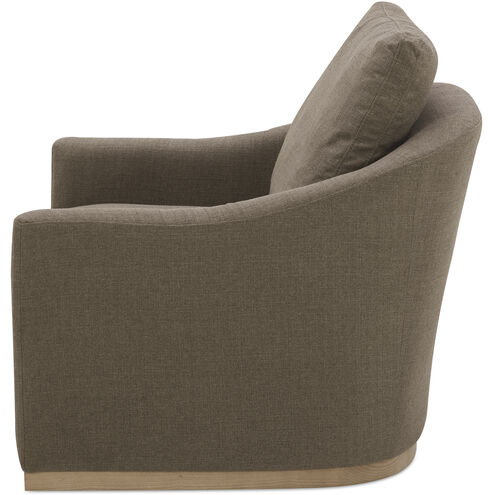 Linden Grey Swivel Chair in Taupe