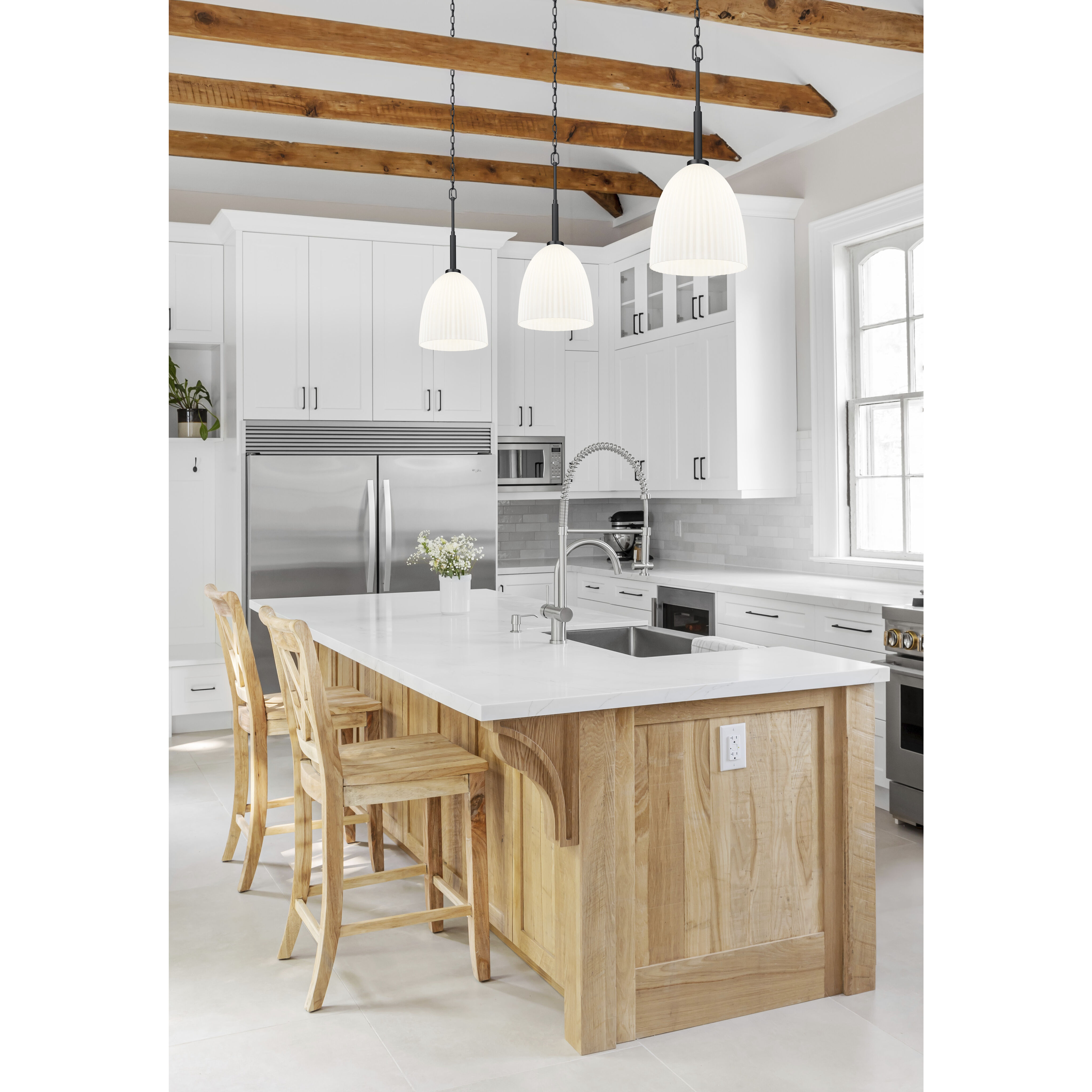 Naya 1 Light 11.75 inch Matte Black Pendant Ceiling Light