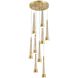 Sunnyvale LED 15.5 inch Brass Down Pendant Ceiling Light