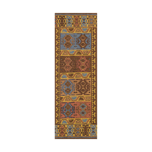 Sajal 72 X 48 inch Bright Yellow/Peach/Wheat/Sky Blue/Camel/Black Indoor Area Rug, Rectangle