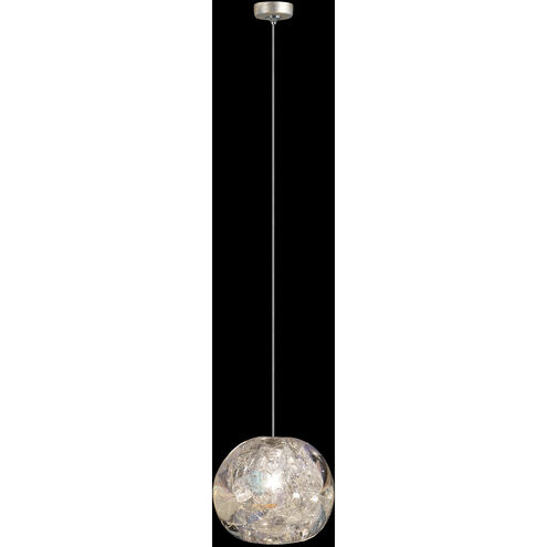Natural Inspirations 1 Light 4.75 inch Gold Pendant Ceiling Light in Nebula Studio Glass