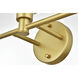 Jaelynn 5 Light 47 inch Brass Bath Sconce Wall Light