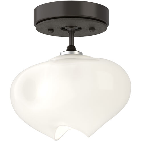 Ume 1 Light 6.3 inch Oil Rubbed Bronze and Dark Smoke Semi-Flush Ceiling Light in Oil Rubbed Bronze/Dark Smoke, Frosted