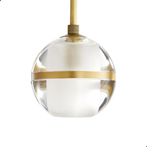 Noble 1 Light 6 inch Antique Brass Pendant Ceiling Light