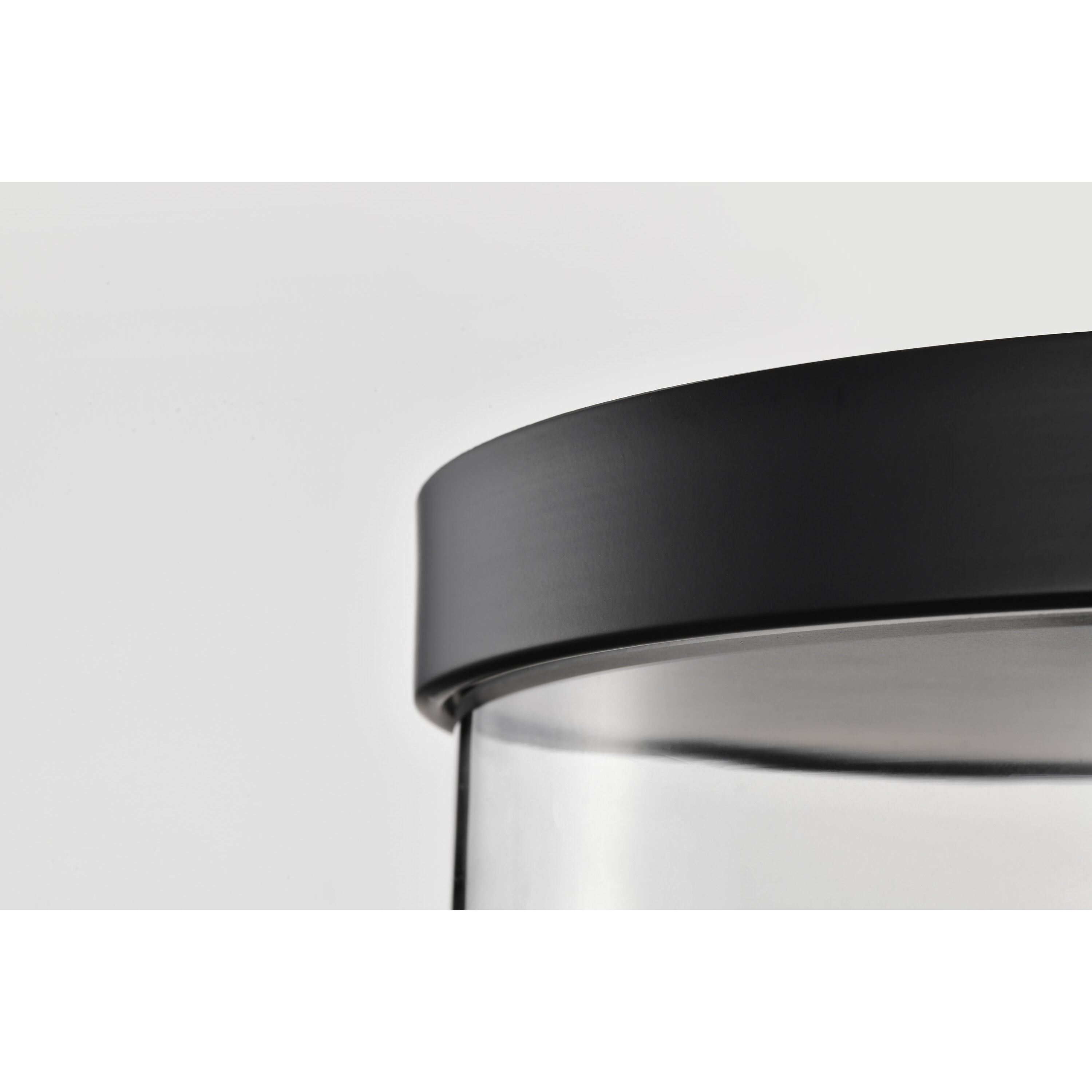 Clarksville 15 inch Matte Black Flush Mount Ceiling Light