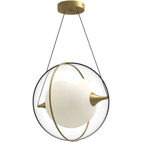 Aries LED 16 inch Brushed Gold Pendant Ceiling Light