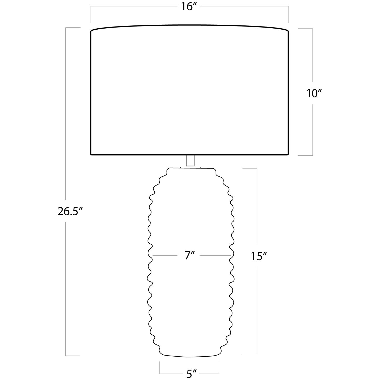 Carmel 26.5 inch 150.00 watt White Table Lamp Portable Light