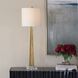 Midas 35.25 inch 100 watt Antique Brass Buffet Lamp Portable Light