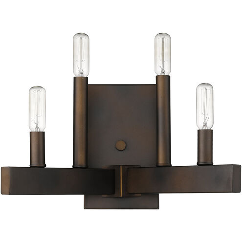 Fallon 4 Light 13 inch Oil Rubbed Bronze Sconce Wall Light