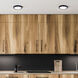 Madison LED 6.1 inch Black Flush Mount Ceiling Light