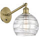 Ballston Athens Deco Swirl LED 8 inch Antique Brass Sconce Wall Light