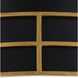 Fielding LED 24 inch Satin Black and Contemporary Gold Flush Mount Ceiling Light