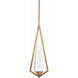 Devotion LED 3 inch Aged Brass Mini Pendant Ceiling Light, Beyond