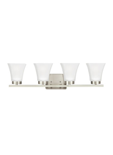 Bayfield 4 Light 27.5 inch Brushed Nickel Wall Bath Fixture Wall Light