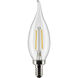 Lumos LED Candelabra 3 watt 120 2700K LED Filament, LED Filament