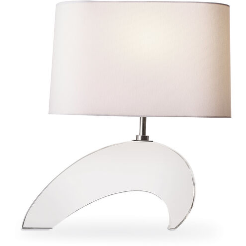 Wave 21 inch 60.00 watt Clear Table Lamp Portable Light
