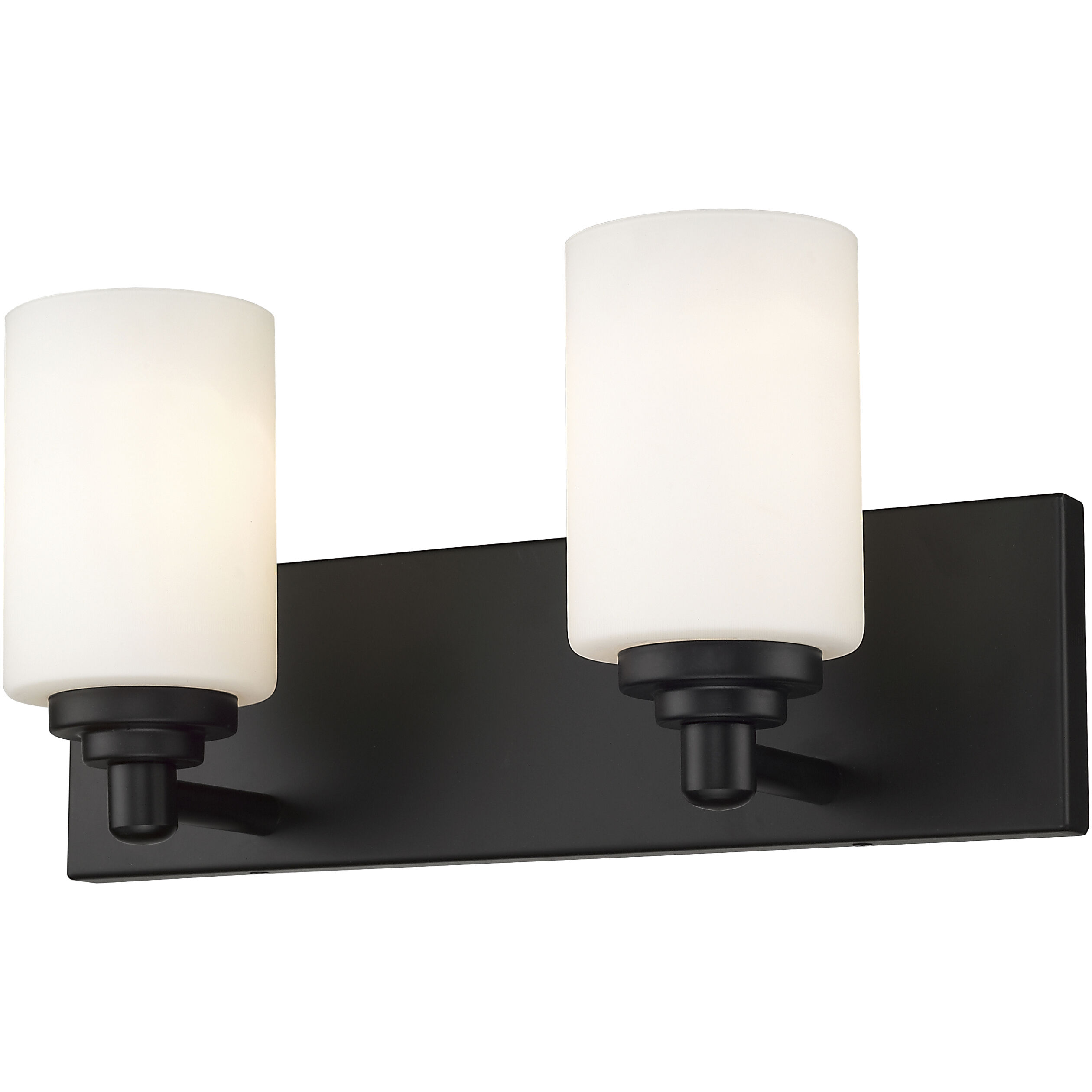 Soledad 2 Light 16.25 inch Matte Black Vanity Wall Light