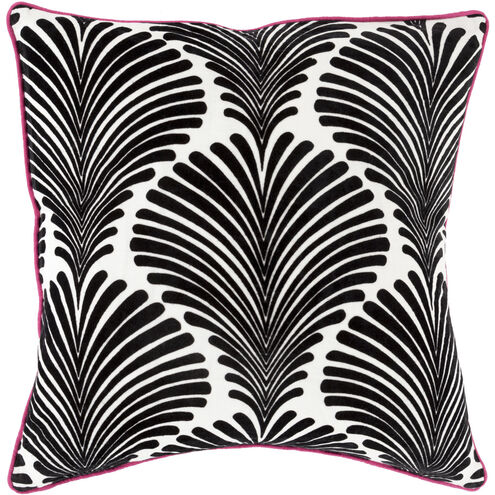 Viviane 18 X 18 inch Black/Ivory Accent Pillow