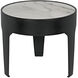 Cylinder 24 X 24 inch Matte Black Side Table, Large