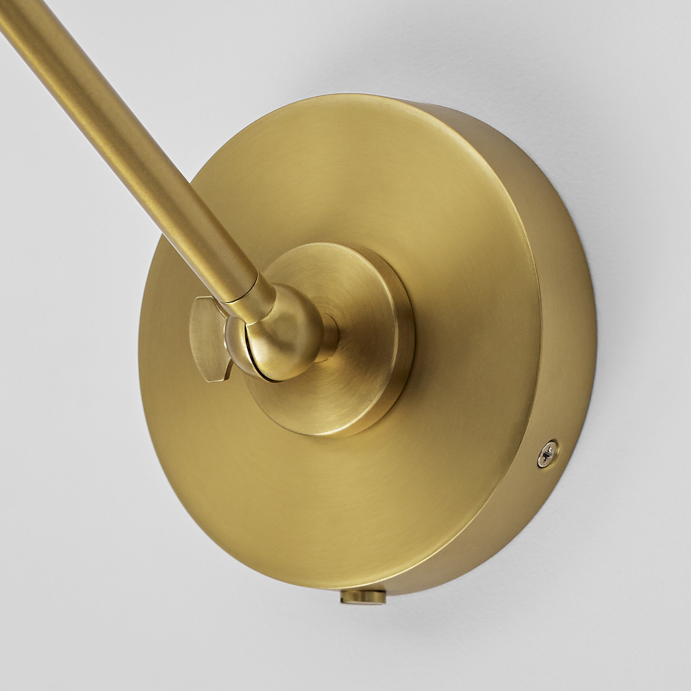 C&M by Chapman & Myers Wellfleet 15.88 inch 75 watt Midnight Black and Burnished Brass Task Sconce Wall Light in Midnight Black / Burnished Brass