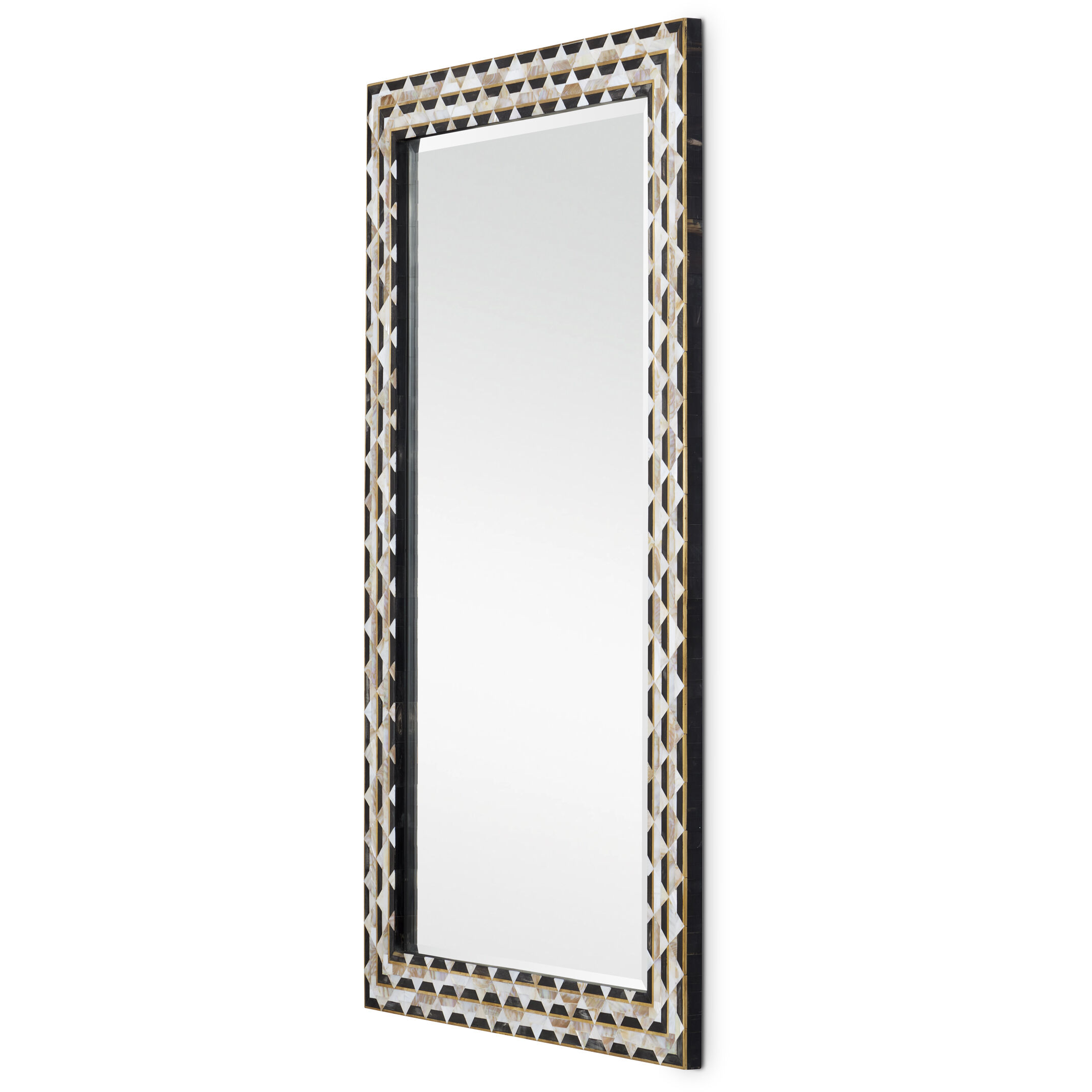 Macy 48 X 30 inch Natural/Brass/Mirror Mirror