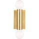 TOB by Thomas O'Brien Beckham Modern 2 Light 2.75 inch Burnished Brass ADA Wall Sconce Wall Light