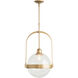 Atlas 1 Light 13.4 inch Natural Iron Pendant Ceiling Light - Open Box