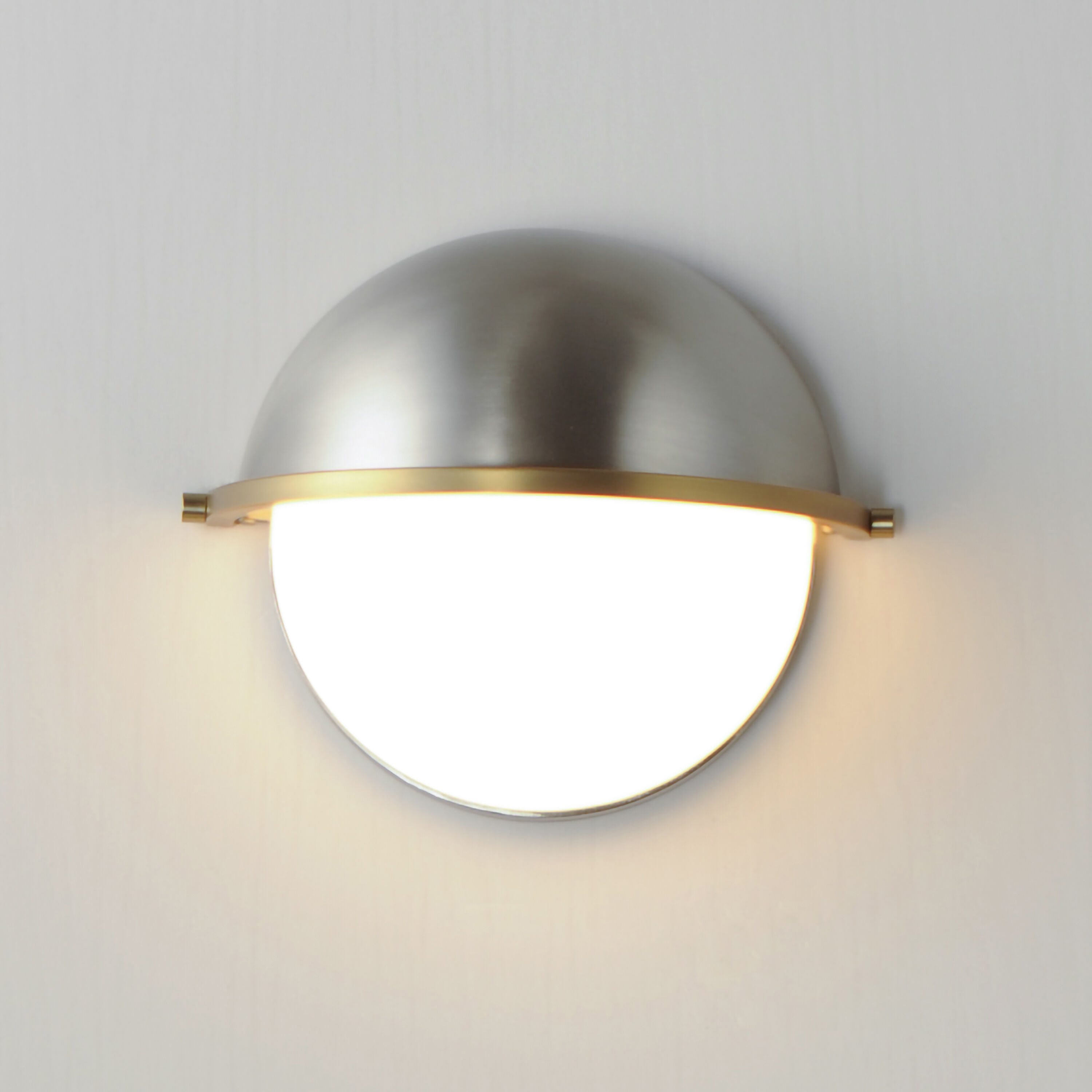 Duke 1 Light 9.5 inch Satin Nickel and Satin Brass Wall Sconce Wall Light