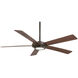 Sabot 52 inch Oil Rubbed Bronze with Medium Maple/Dark Maple Blades Ceiling Fan