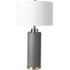 Buchanan 30.5 inch 100 watt Slate Gray Table Lamp Portable Light